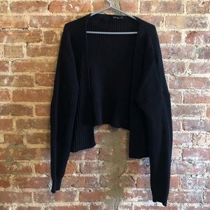 Black cozy cardigan